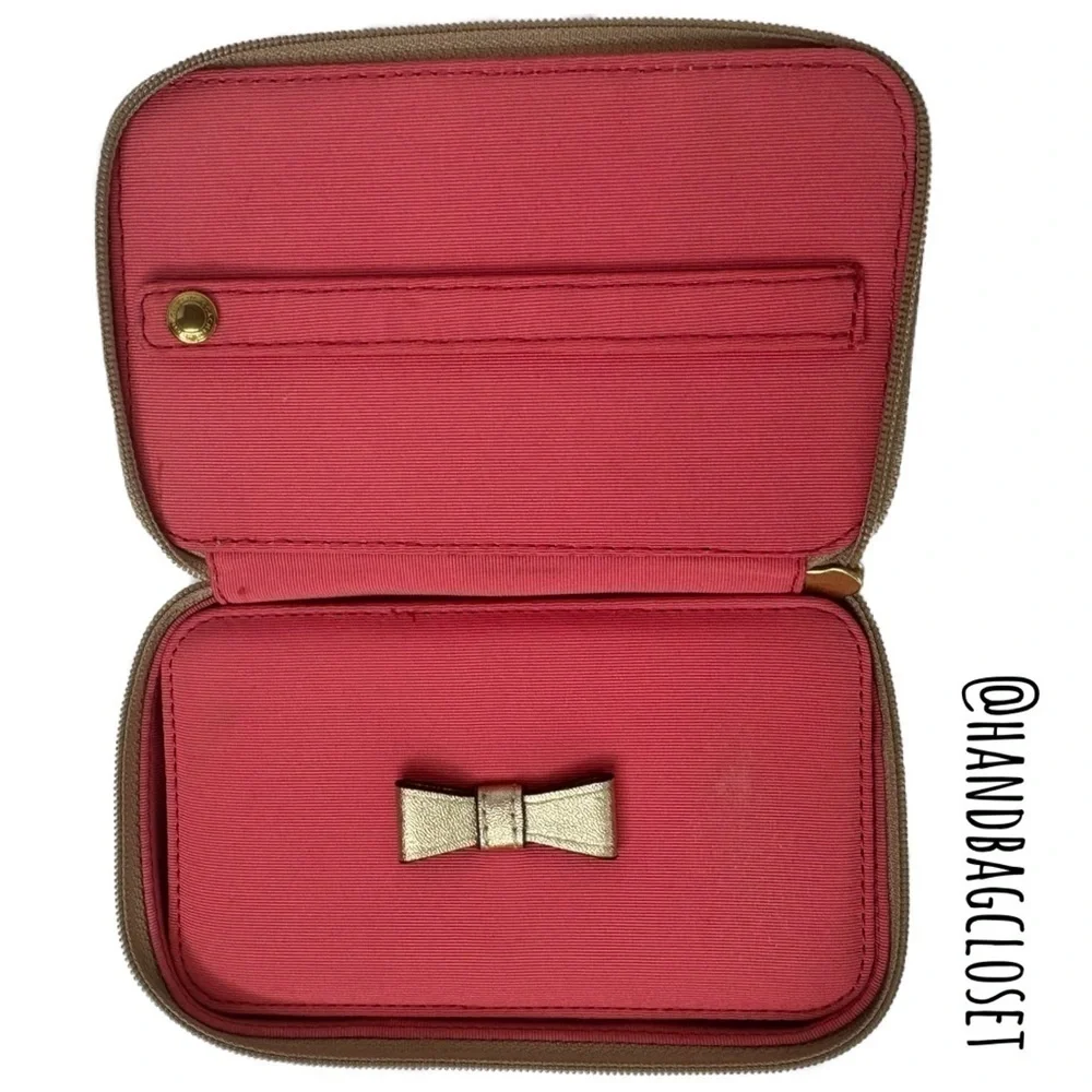 Coach Travel Jewelry Box Made of Appliqué Floral Graffiti Satin Flower